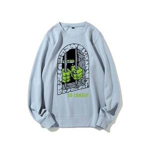 T-shirt ample à col rond en coton épais, imprimé Emo Hip-Pop <span class=keywords><strong>so</strong></span> LONELY, minimaliste, tendance, intemporel, pour l'intérieur - Product Image 6