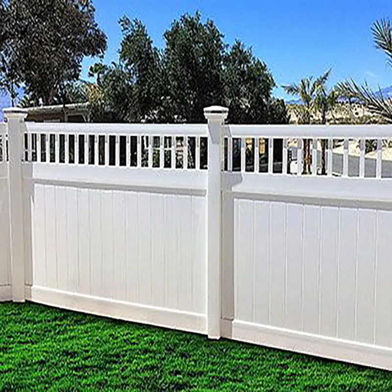 Paneles de cercado de plástico para jardín, valla blanca de vinilo con celosía de privacidad completa, de su proveedor fiable