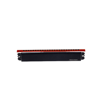 Harmonica trémolo rouge-noir à 24 trous CONJURER avec matériau en acier inoxydable et boîtier en plastique exquis