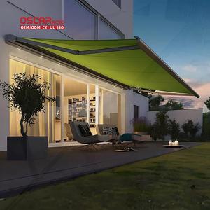 Tenda da Sole Bianca con Telaio in Alluminio e Telo in PVC, Gazebo da Esterno per Patio, Spazio Ombreggiato Impermeabile per Giardino e Picnic, Tenda a Cassonetto - Product Image 1