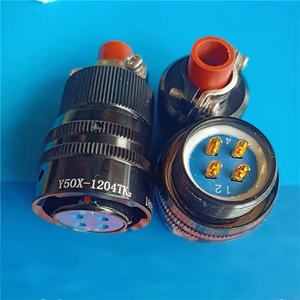 Y50X-1204 ขั้วต่อแบบวงกลม ขั้วต่อปลั๊ก 4 พินแบบบัดกรี - Product Image 1