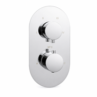 Robinet de douche thermostatique encastré MK501 en laiton massif chromé poli, mitigeur mural