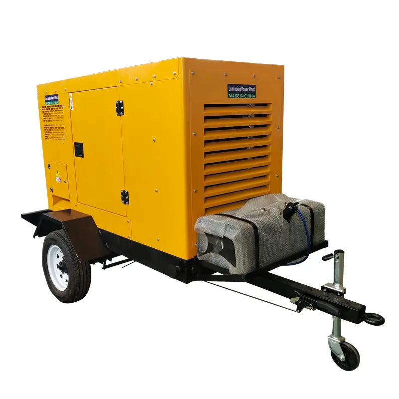 Hot sale mobile diesel generator trailer with turbo for electricity generation