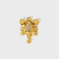 Accessoires de bijoux personnalisés DIY, pendentifs étanches en acier inoxydable, scorpion, marteau, étoile de mer, breloques pour femmes