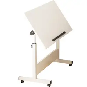 병원과 침실 머리맡 오버 베드 테이블 책상 접이식 오버 베드 노트북 테이블 바퀴