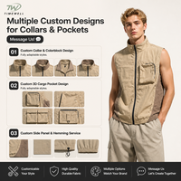 Gilet de randonnée unisexe, imperméable, séchage rapide, multi-poches, veste sans manches, veste de plein air, fournisseurs en gros d'usine