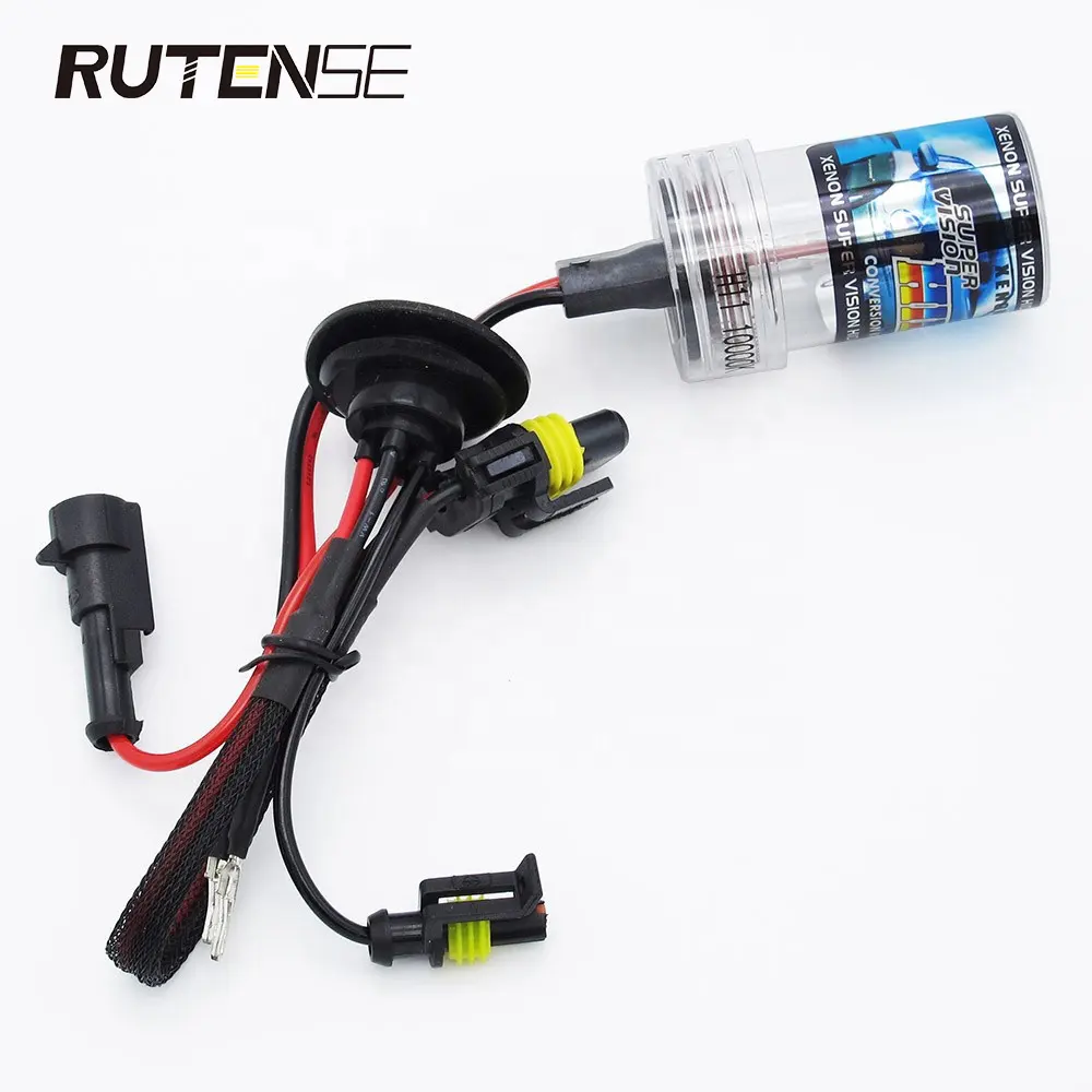 RUTENSE araba ışıkları sistemleri araç ampul araba farı otomatik 12v 35w 55w hid xenon kiti h1 h3 h4 h7 h11 h27 DRL ışık