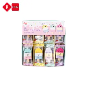 IIGEN Creative Fun Erasers Ice-cream Shape Erasers Cute Rubber TPR Rubber Erasers For Children