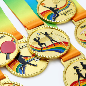 Metal <strong>Medal</strong> for School Sports Competitions Sports <strong>Medals</strong> Manufacturer <strong>Cheap</strong> Wholesale Sublimation <strong>Medal</strong> Custom Design - Product Image 1