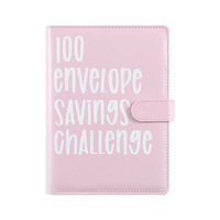 Défi des 100 enveloppes : Journal de budget et d'épargne sur 100 jours, carnet de planification à feuilles mobiles en similicuir magnétique, cadeau
