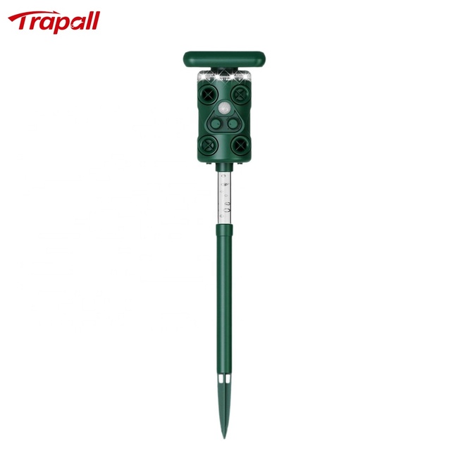 Garden Flash Light Infrared Sensor Ultrasonic Eco-Friendly Snake & Mouse Repellent Solar/Batteries Powered Animal Repeller