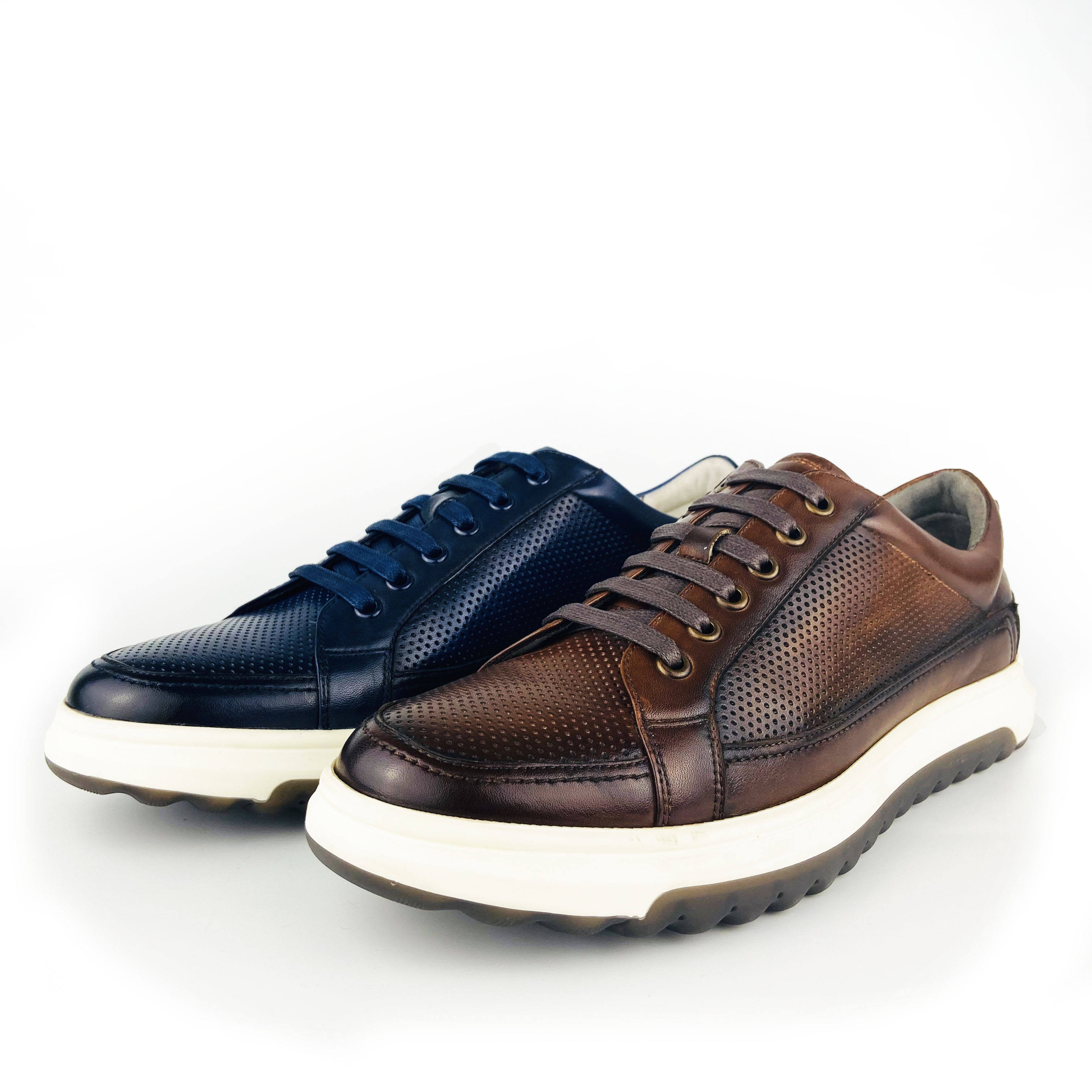 Zari-Zapatillas de plataforma informales para hombre, zapatos de