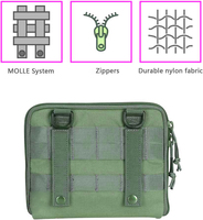 Pochette d'administrateur Molle tactique EDC EMT sac à outils utilitaire pochettes organisateur de taille sac de rangement de documents de carte d'outils d'extérieur