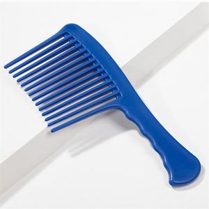 Kesit antistatik büyük geniş diş Detangling plastik tarak geniş diş akıllı örgü vurgulama tarak