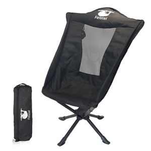 كراسي تخييم قابلة للطي بظهر مرتفع-درجة دوارة للكبار-كرسي تخييم دوار قابل للطي مع وسادة - Product Image 2