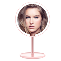 Table de maquillage compacte Portable et Rechargeable par Usb M5 avec miroir lumineux