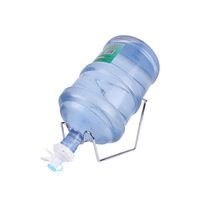 Support de bouteille d'eau portable en acier inoxydable plaqué, antidérapant, de différentes tailles, pour bouteilles de 3 et 5 gallons