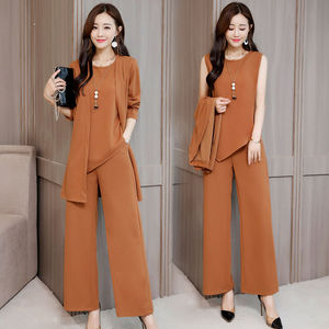 Conjunto de Moda para Mujer, Otoño/Invierno 2025, Nuevo Estilo Occidental de Alta Gama, Corte Regular, Juvenil, Talla Grande, Tres Piezas, Color Sólido, <span class=keywords><strong>XS</strong></span> - Product Image 4