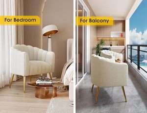 Moderno cómodo <span class=keywords><strong>Beige</strong></span> sofá individual sillón de gran tamaño calabaza terciopelo tapizado barril silla para sala de estar sofá Seccional de <span class=keywords><strong>tela</strong></span> - Product Image 5
