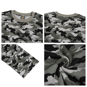 T-shirts à manches longues camouflage personnalisés, coupe ample, 100% coton, camouflage, manches longues surdimensionnées, haute qualité TKAN1082 - Product Image 4