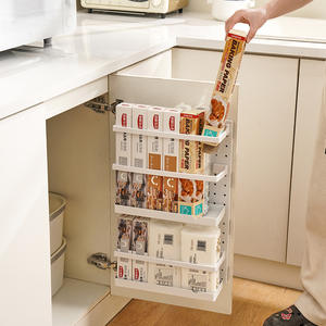 Étagère de rangement de cuisine, organisateur de porte d'armoire, panneau perforé en plastique, étagère murale multifonctionnelle pour garde-manger - Product Image 4