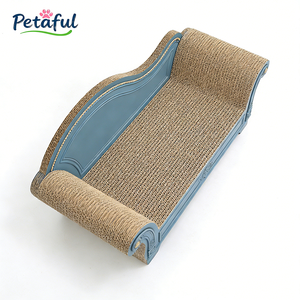 Großhandel Luxuriöses Modernes Großes Wellpappe-Katzenmöbel Haustier-Lounge Katzen-Kratzsofa-Bett - Product Image 4