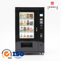 Distributeur automatique de boissons et d'aliments à écran tactile, acceptant les cartes de crédit, les pièces de monnaie et les codes QR dans les centres commerciaux et les hôpitaux
