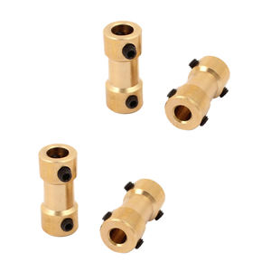 Conector adaptador de acoplamiento de eje de Motor de junta de latón personalizado de 4mm a <span class=keywords><strong>5mm</strong></span> para fabricación de piezas de aviones RC servicio Cnc - Product Image 6