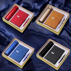 ชุดของขวัญส่งเสริมการขายสำหรับองค์กรพร้อมโลโก้สั่งทำ แก้วสแตนเลสสุดหรู สมุดโน้ตแบบนูน ปากกาลูกลื่น และแฟลชไดรฟ์ USB พร้อมกล่อง - Product Image 3