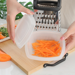 <span class=keywords><strong>Râpe</strong></span> <span class=keywords><strong>à</strong></span> légumes et <span class=keywords><strong>fromage</strong></span> manuelle multifonctionnelle en acier inoxydable avec 4 côtés, idéale pour la noix de coco et le manioc - Product Image 3