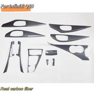 ชุดแต่งภายในคาร์บอนไฟเบอร์แท้ MRD สำหรับ Infiniti Q50 ลายรังผึ้ง คาร์บอนไฟเบอร์ธรรมดา 38 ชิ้น - Product Image 4
