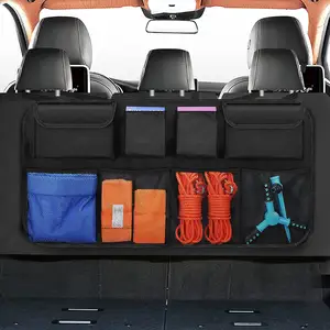 SUV MPV厢式货车汽车行李箱整洁货物储物袋可折叠超大容量汽车后座悬挂组织器