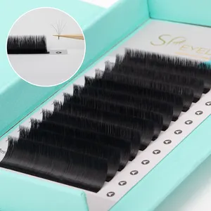 Cashmere Easy Fan silk eyelash extensions 3d 4d easy blooming luxury Lash Flowering Extension matte black good quality