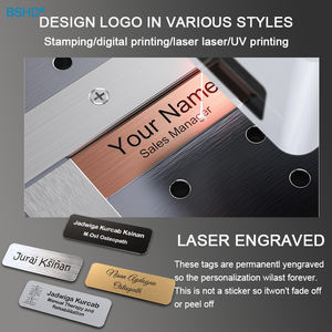 कस्टम रिक्त सबलिमिनेशन ब्रांड लोगो स्टेनलेस स्टील धातु व्यवसाय कर्मचारी स्कूल बटन टैग स्टिकर बैज चुंबक नाम टैग - Product Image 4