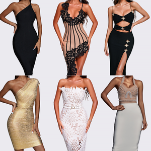 Bella Barnett toptan bayanlar kadınlar Mini Midi Maxi kokteyl parti Bodycon bandaj elbise - Product Image 2