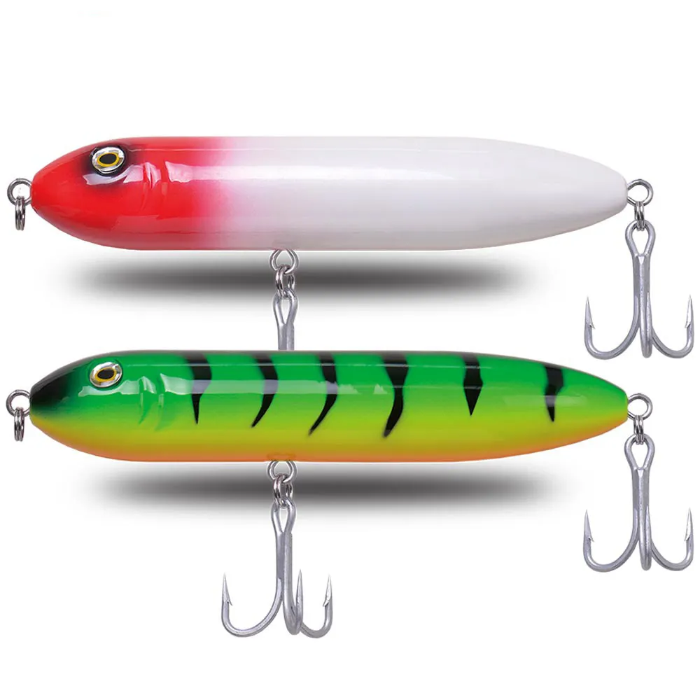 165mm/95g 210mm/110g WTD yüzer kalem lure yapay yüzen yem topwater deniz bas pike sert vücut balıkçılık cazibesi