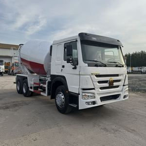 รถดัมพ์ HOWO รถผสมคอนกรีต สีขาว ถังสีน้ำเงิน รุ่น 6x4 รถบรรทุกหนักสำหรับงานก่อสร้าง - Product Image 5