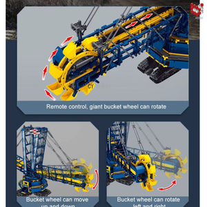 CY70616025 pour High-Tech APP RC Motorisé Godet Roue Pelle Modèle 40pcs ABS Plastique Blocs de Construction Bricolage Jouets Moderne - Product Image 6