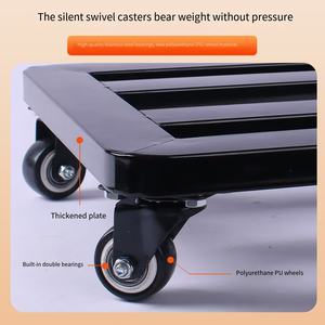 Pot <span class=keywords><strong>de</strong></span> <span class=keywords><strong>fleurs</strong></span> en métal, <span class=keywords><strong>support</strong></span> <span class=keywords><strong>de</strong></span> pot <span class=keywords><strong>de</strong></span> plantes, <span class=keywords><strong>support</strong></span> <span class=keywords><strong>de</strong></span> pot carré, rouleau, plantation intérieure et extérieure, roue <span class=keywords><strong>à</strong></span> pousser manuelle, plateau - Product Image 4