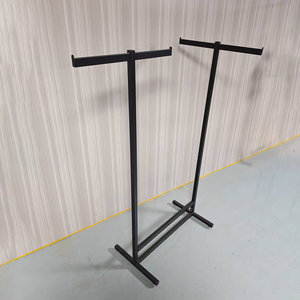 Appendiabiti in Metallo Nero Resistente - Espositore per Abiti a Doppio Livello Regolabile per <span class=keywords><strong>Negozi</strong></span> e Armadi Domestici - Product Image 5