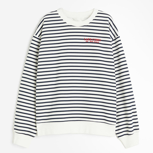 Sweat-shirt pour femmes dernier cri style de rue avec logo personnalisé/pull deux tons à épaules tombantes chemise d'épaule pour femmes au prix de gros - Product Image 1