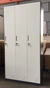 Двойной/3/4/6/9, стальной шкаф со встроенной ручкой, современный дизайн, гардеробный шкаф от фабрики Luoyang, хорошее качество - Product Image 4