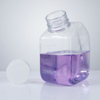 Bouteille de culture cellulaire stérile en plastique PET de 500 ml, flacon de réactif de laboratoire pour le stockage de milieux de culture de sérum, OEM ODM