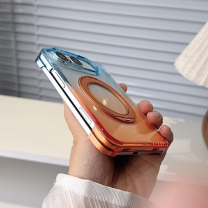 เคสโทรศัพท์แม่เหล็กใสไล่เฉดสีแบบขายส่งสำหรับ iPhone 18 Ultra พร้อม 360 °   แท่นวางโทรศัพท์พร้อมที่ชาร์จไร้สาย ฝาครอบแข็งป้องกันการกระแทก - Product Image 4