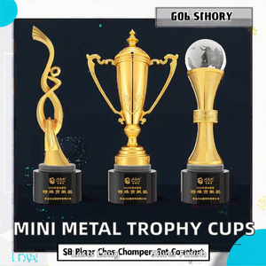 Tazas de trofeo escolar de Metal plateado de tamaño pequeño, impresión Digital, modelo tallado para estudiantes, Pin, etiqueta de moneda, Medalla estampada NOBLE - Product Image 2