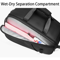 Sac à dos multifonctionnel grande capacité, étanche, avec bandoulière, pour pickleball, sport, voyage, extérieur et usage quotidien
