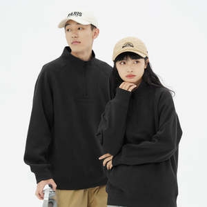 350G Thin Half Zip Stand Collar <strong>Hoodie</strong> <strong>Men</strong> and Women with Casual All-match Sportswear <strong>Work</strong> Clothes Custom Printed LOGO - Product Image 3