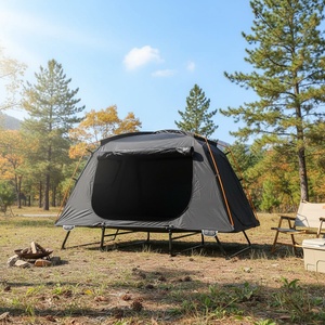 <span class=keywords><strong>Tente</strong></span> de <span class=keywords><strong>camping</strong></span> <span class=keywords><strong>surélevée</strong></span> à double couche, design surélevé au sol, imperméable, coupe-vent, pour une utilisation à la plage, confort et sécurité améliorés - Product Image 1