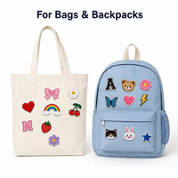 Lot de 30 écussons brodés écologiques aléatoires à thermocoller, motifs de dessins animés mignons pour vêtements, chapeaux, sacs à dos, appliques DIY, vente en gros