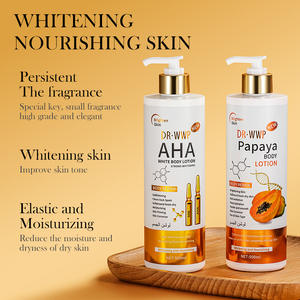 Lotion Corporelle Hydratante AHA aux Acides de Fruits 500ml avec Niacinamide, Vitamine B3, Vitamine E et Vitamine C pour Peaux Sèches et Éclaircissement - Product Image 3